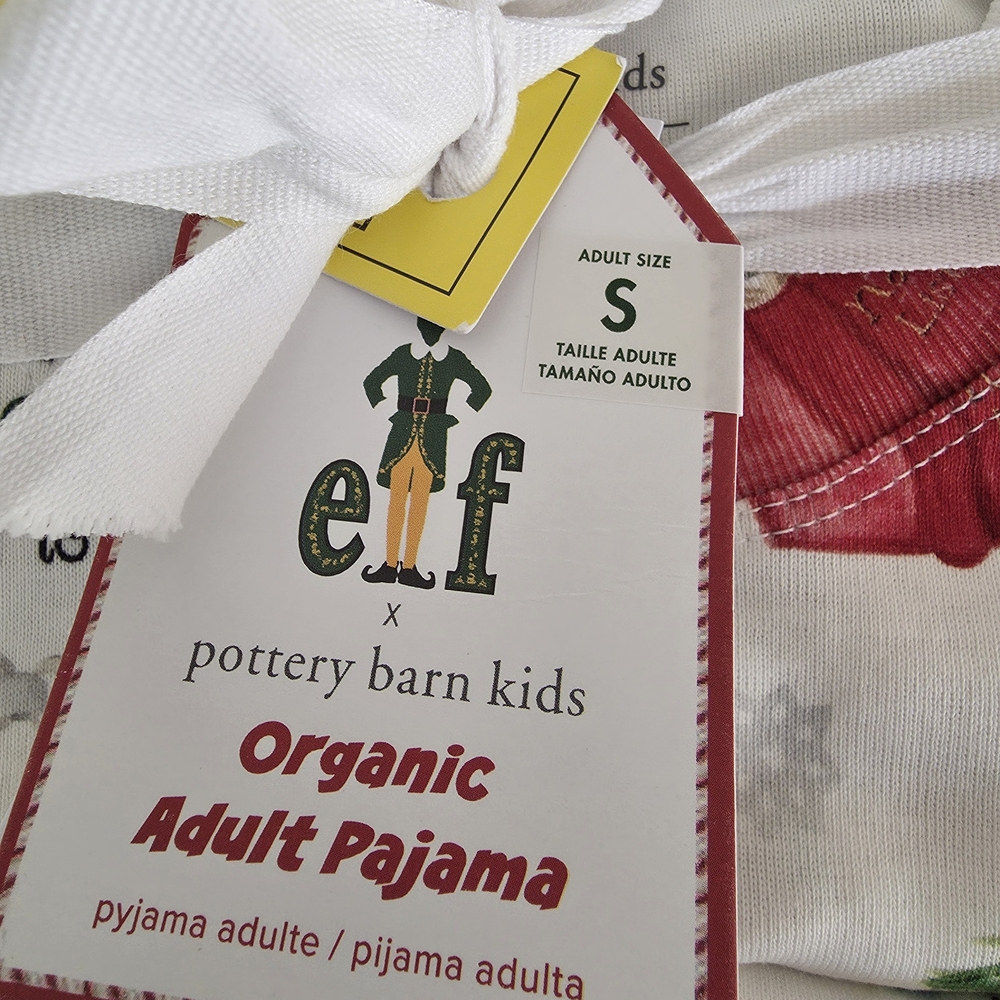 Pottery Barn Kids Elf Red and White Pajama Set